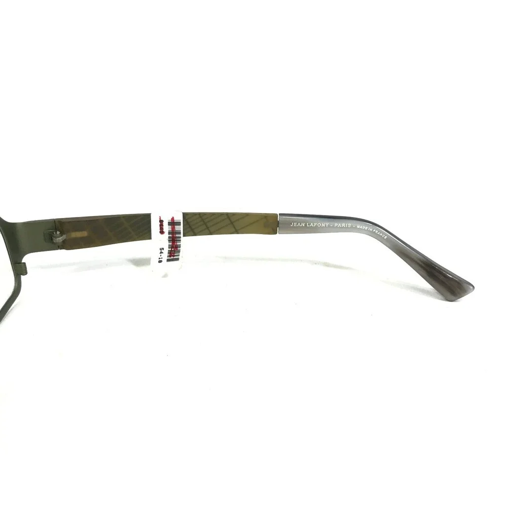 Lafont Eyeglasses Frames 102 ACHILLE2 Black Green Rectangular Full Rim 54-18-140